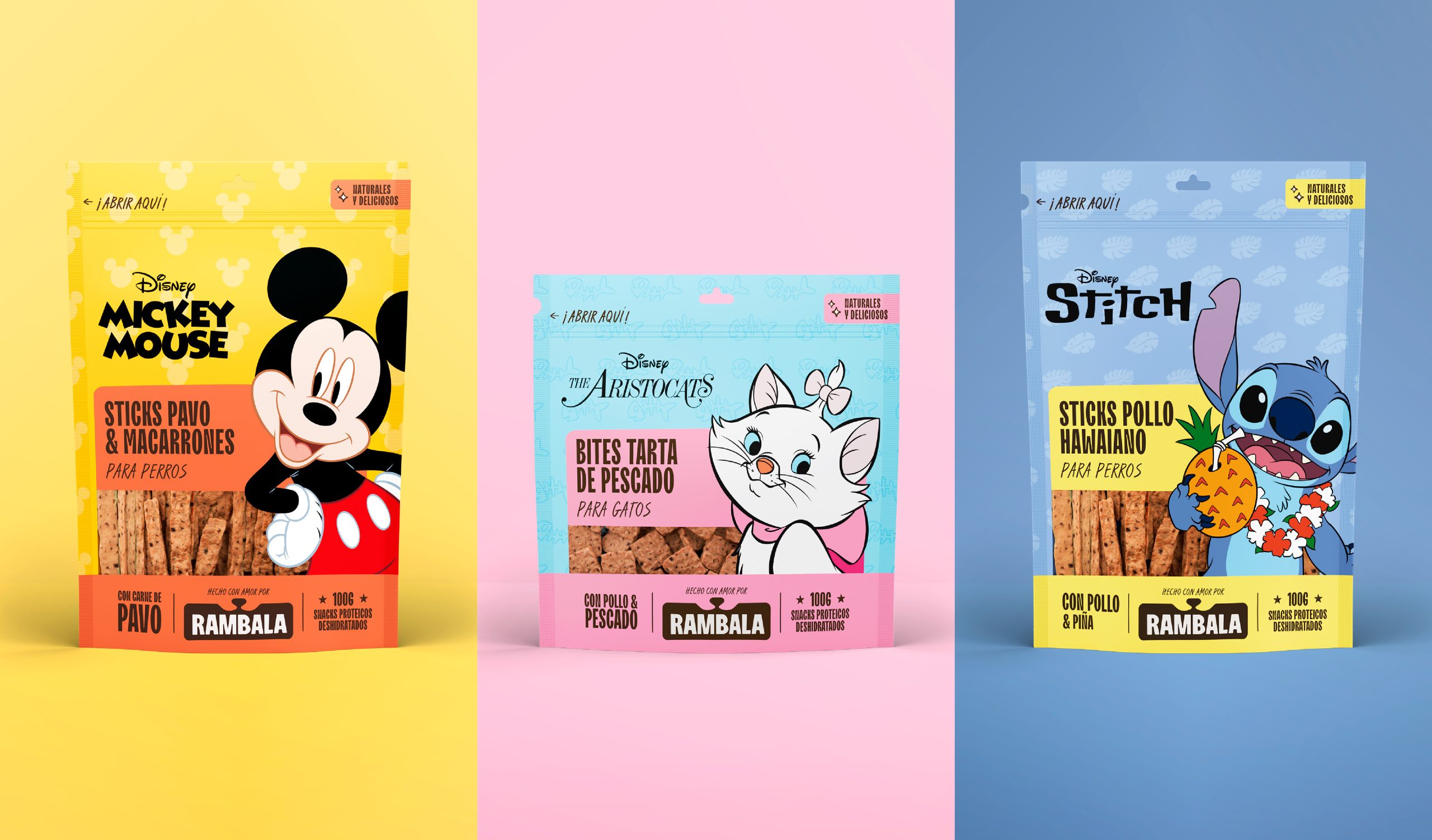 Packaging de Rambala Disney, alimento para mascotas