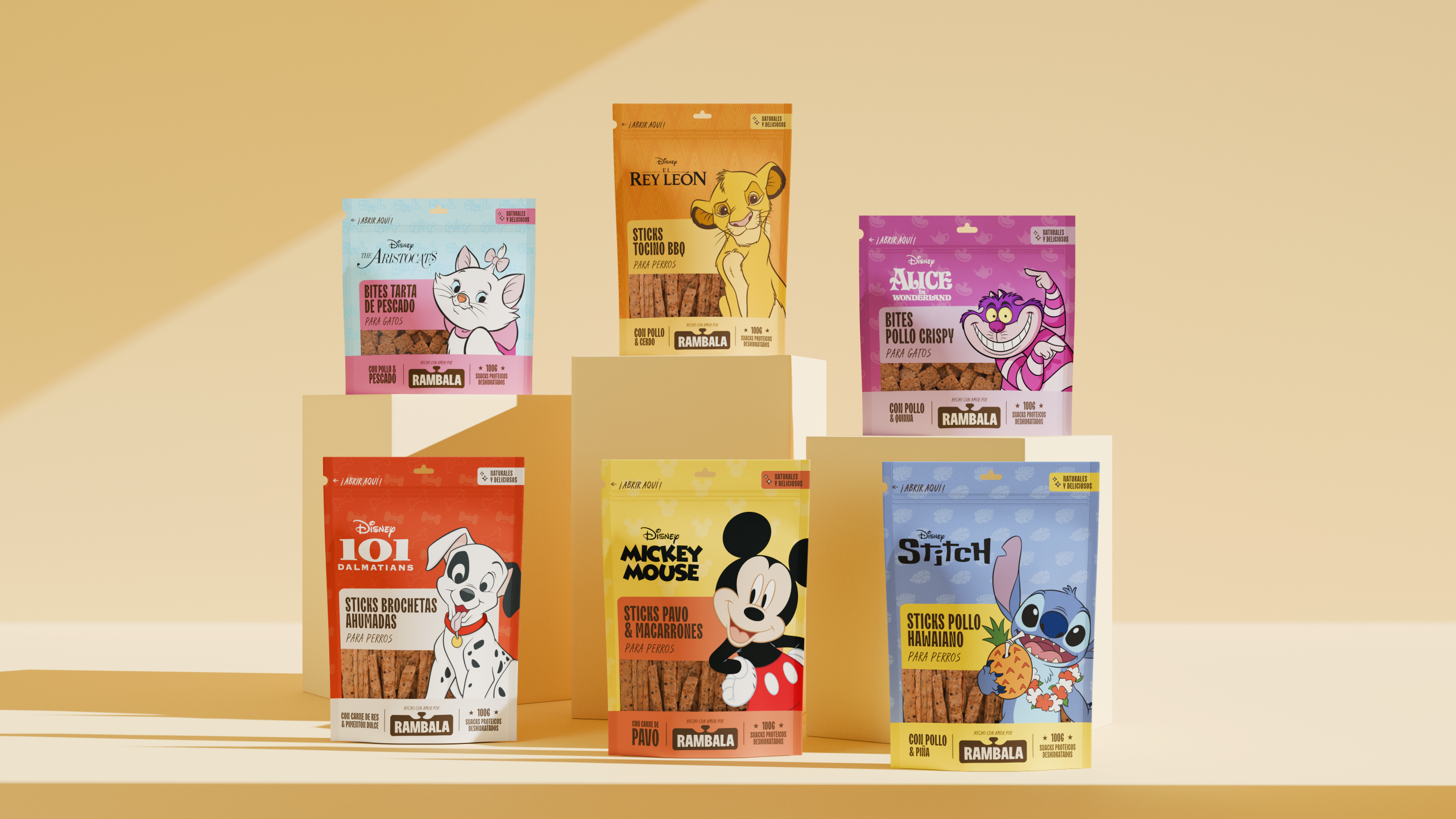 Packaging de Rambala Disney, alimento para mascotas